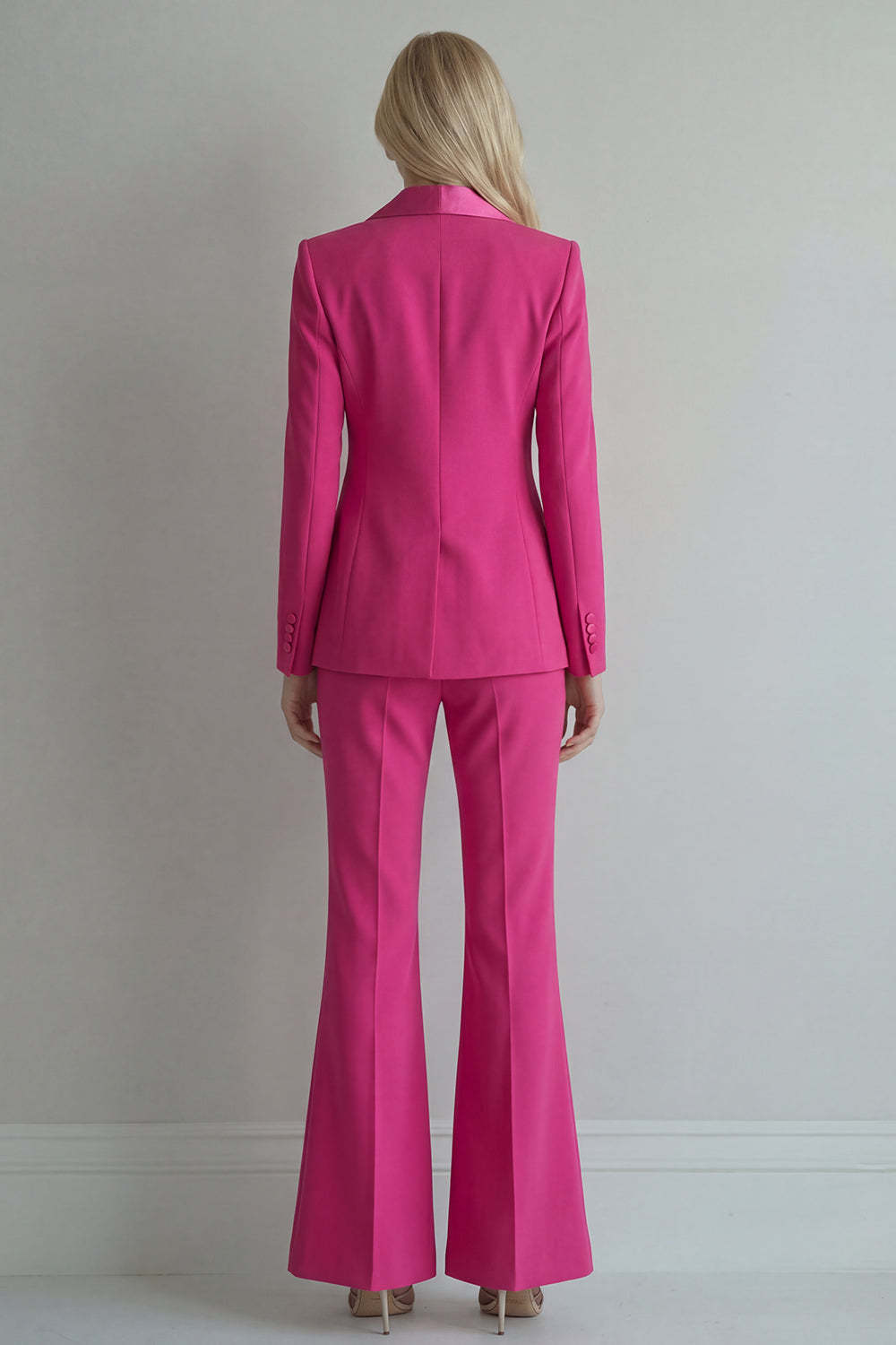 Blue Peak Lapel 2 Piece Double Breasted Business Suits