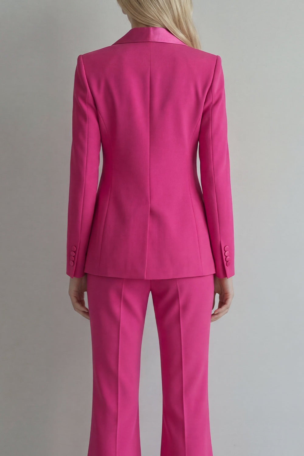 Blue Peak Lapel 2 Piece Double Breasted Business Suits