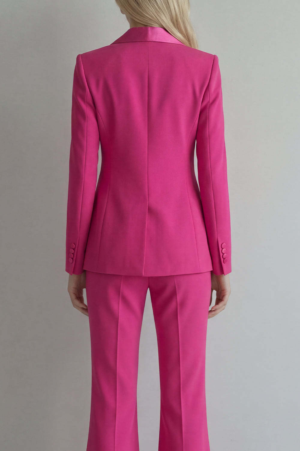 Blue Peak Lapel 2 Piece Double Breasted Business Suits