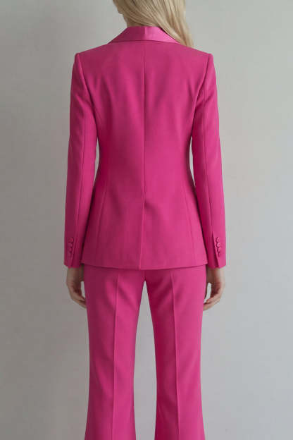 Blue Peak Lapel 2 Piece Double Breasted Business Suits