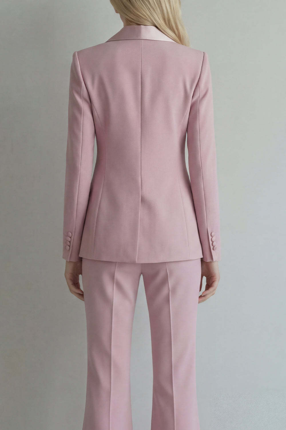 Blue Peak Lapel 2 Piece Double Breasted Business Suits