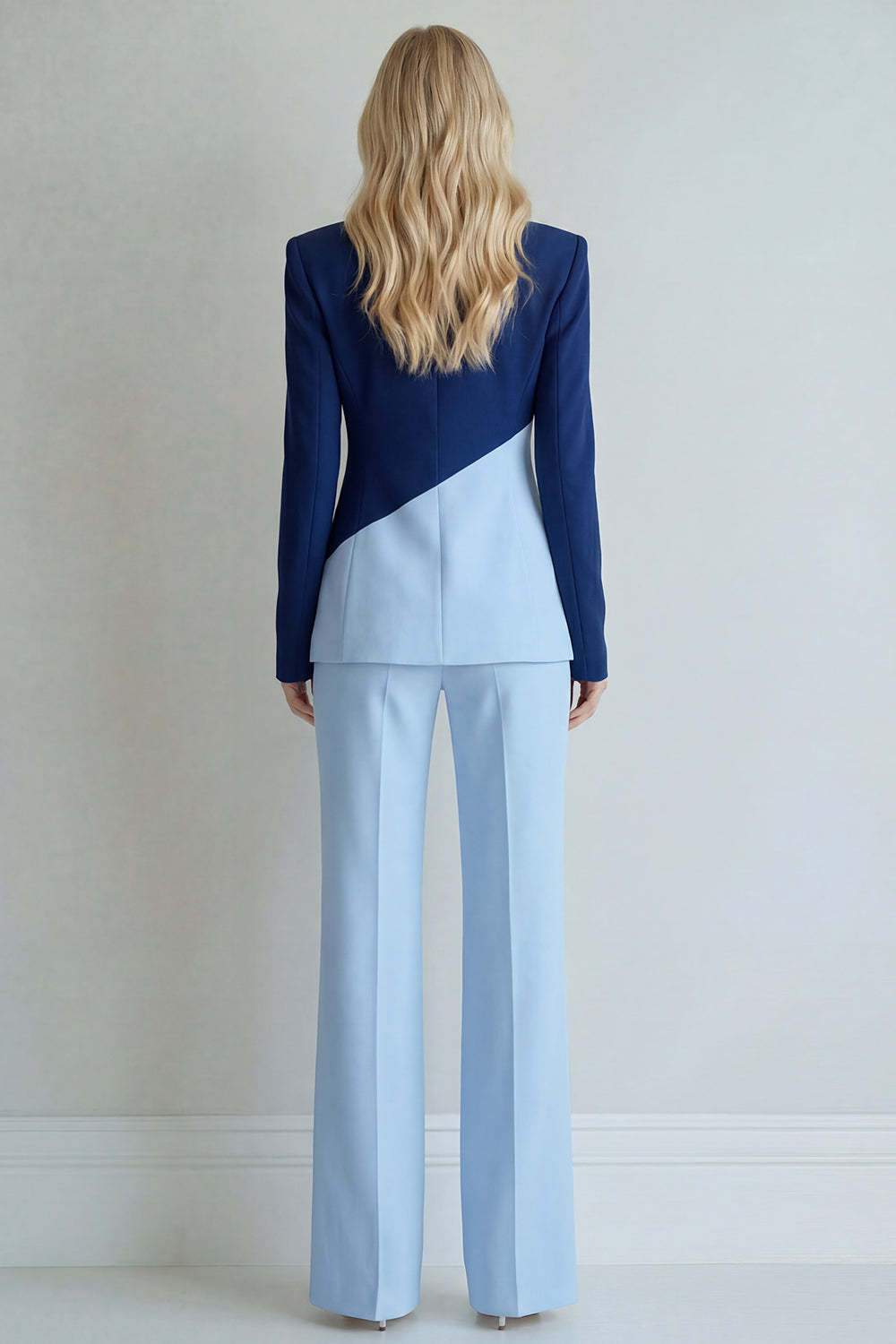 2 Piece Black Pink Single Breasted Peak Lapel Women Formal Suits