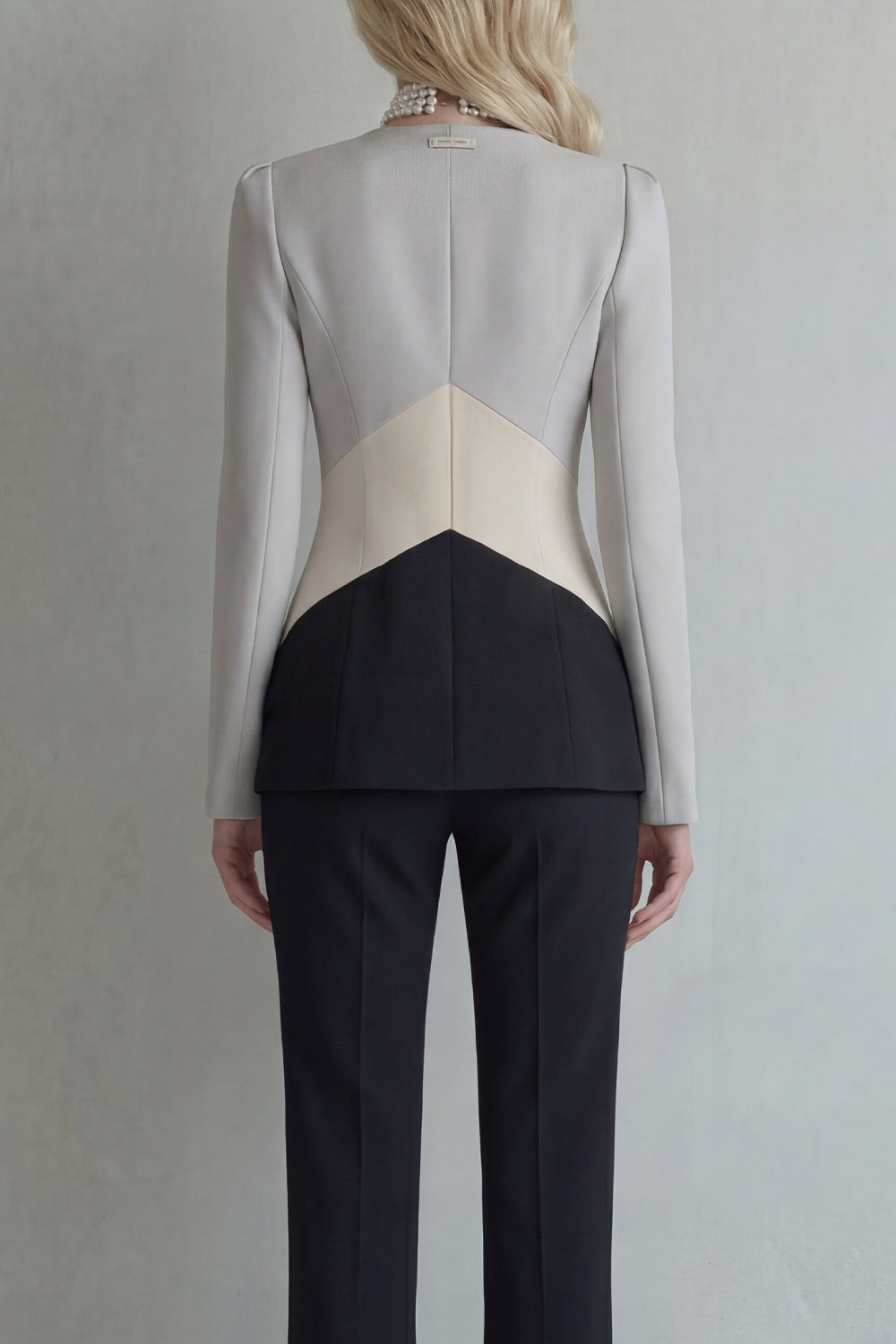 Peak Lapel Blue Navy 2 Piece Single Breasted Business Suits