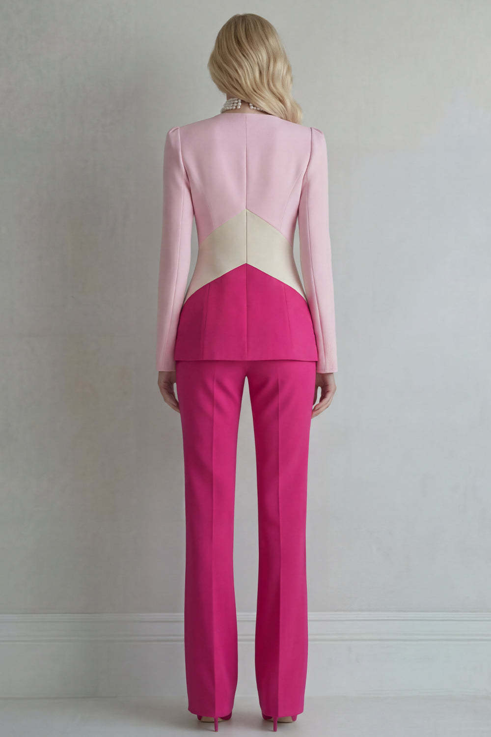 Peak Lapel Blue Navy 2 Piece Single Breasted Business Suits