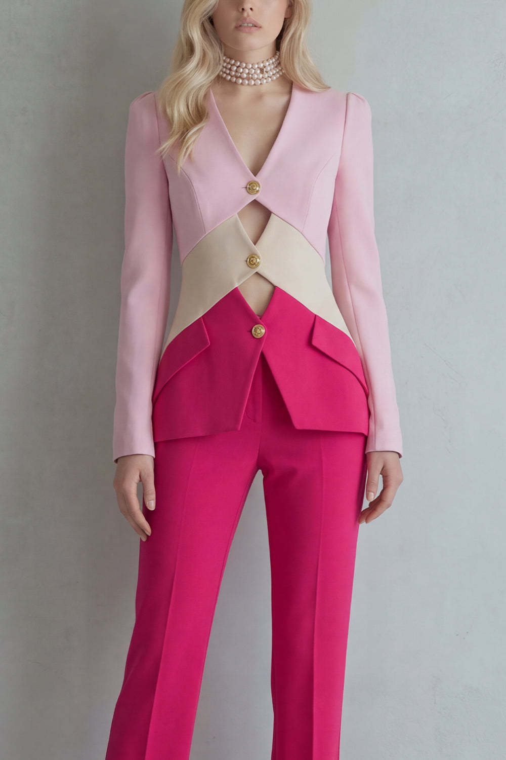 Peak Lapel Blue Navy 2 Piece Single Breasted Business Suits