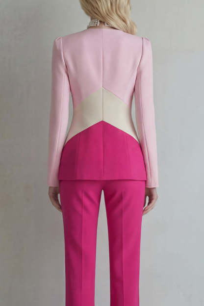 Peak Lapel Blue Navy 2 Piece Single Breasted Business Suits