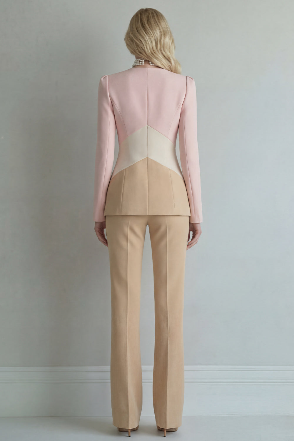 Peak Lapel Blue Navy 2 Piece Single Breasted Business Suits