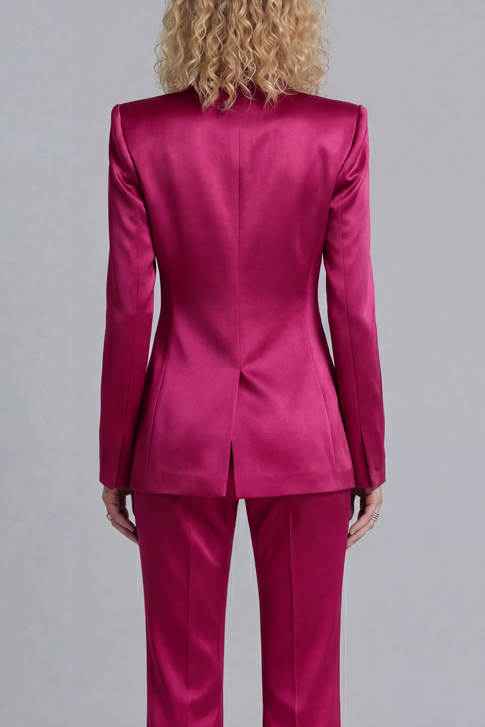 Peak Lapel Blue 2 Piece Single Breasted Business Suits