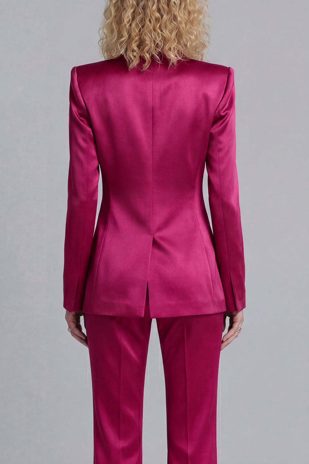 Peak Lapel Blue 2 Piece Single Breasted Business Suits