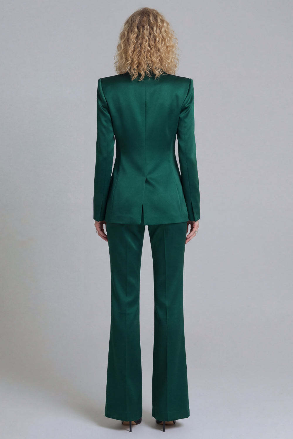 Peak Lapel Blue 2 Piece Single Breasted Business Suits