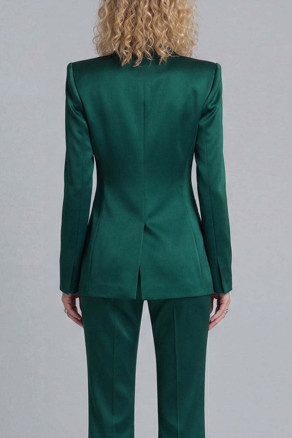 Peak Lapel Blue 2 Piece Single Breasted Business Suits