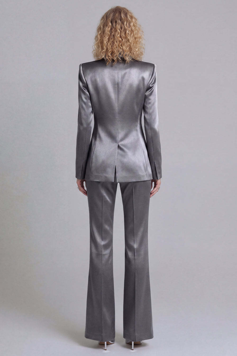 Peak Lapel Blue 2 Piece Single Breasted Business Suits