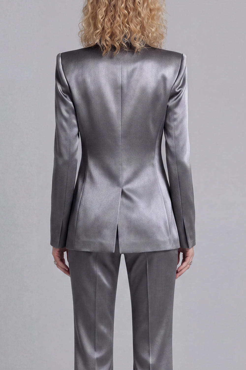 Peak Lapel Blue 2 Piece Single Breasted Business Suits