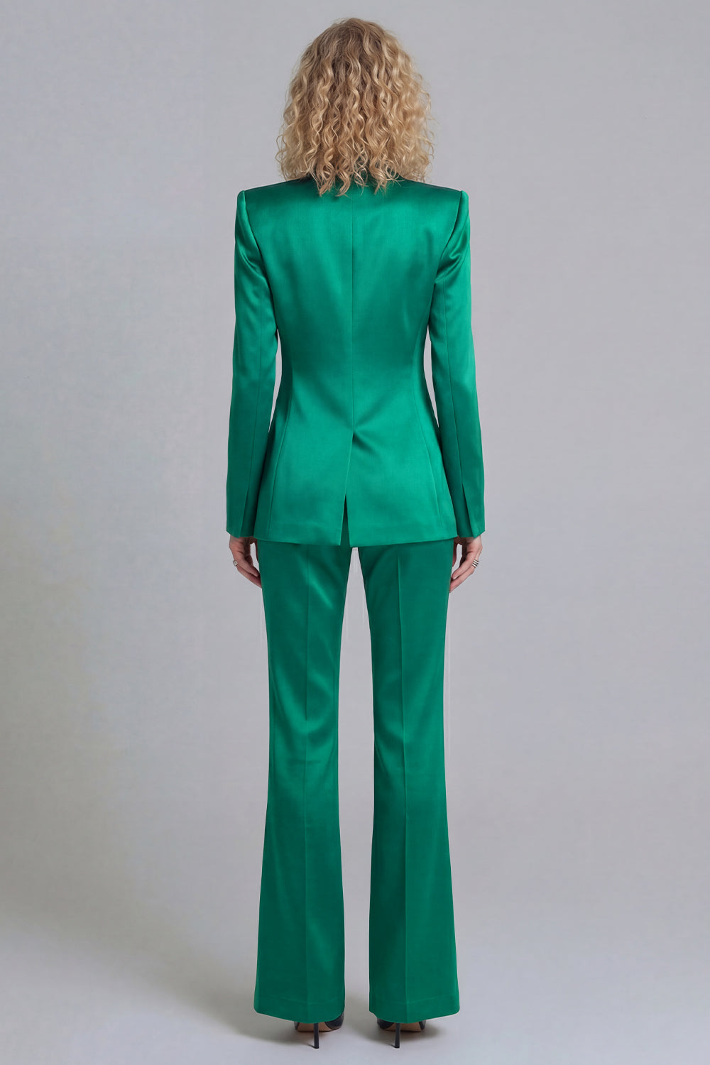 Peak Lapel Blue 2 Piece Single Breasted Business Suits