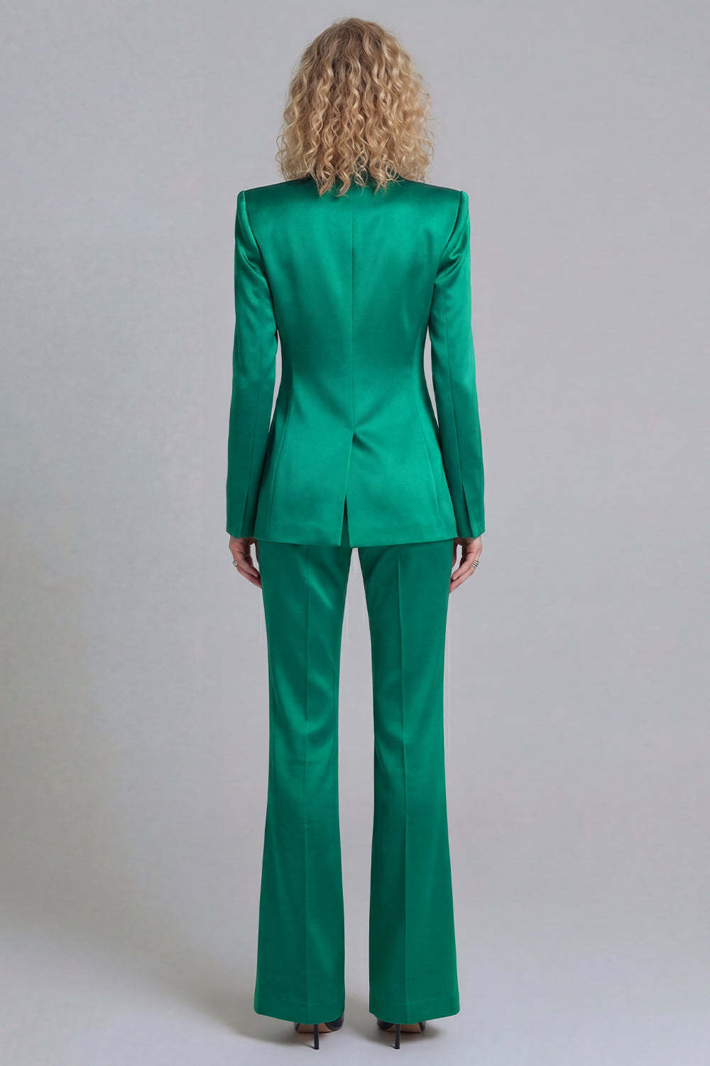 Peak Lapel Blue 2 Piece Single Breasted Business Suits