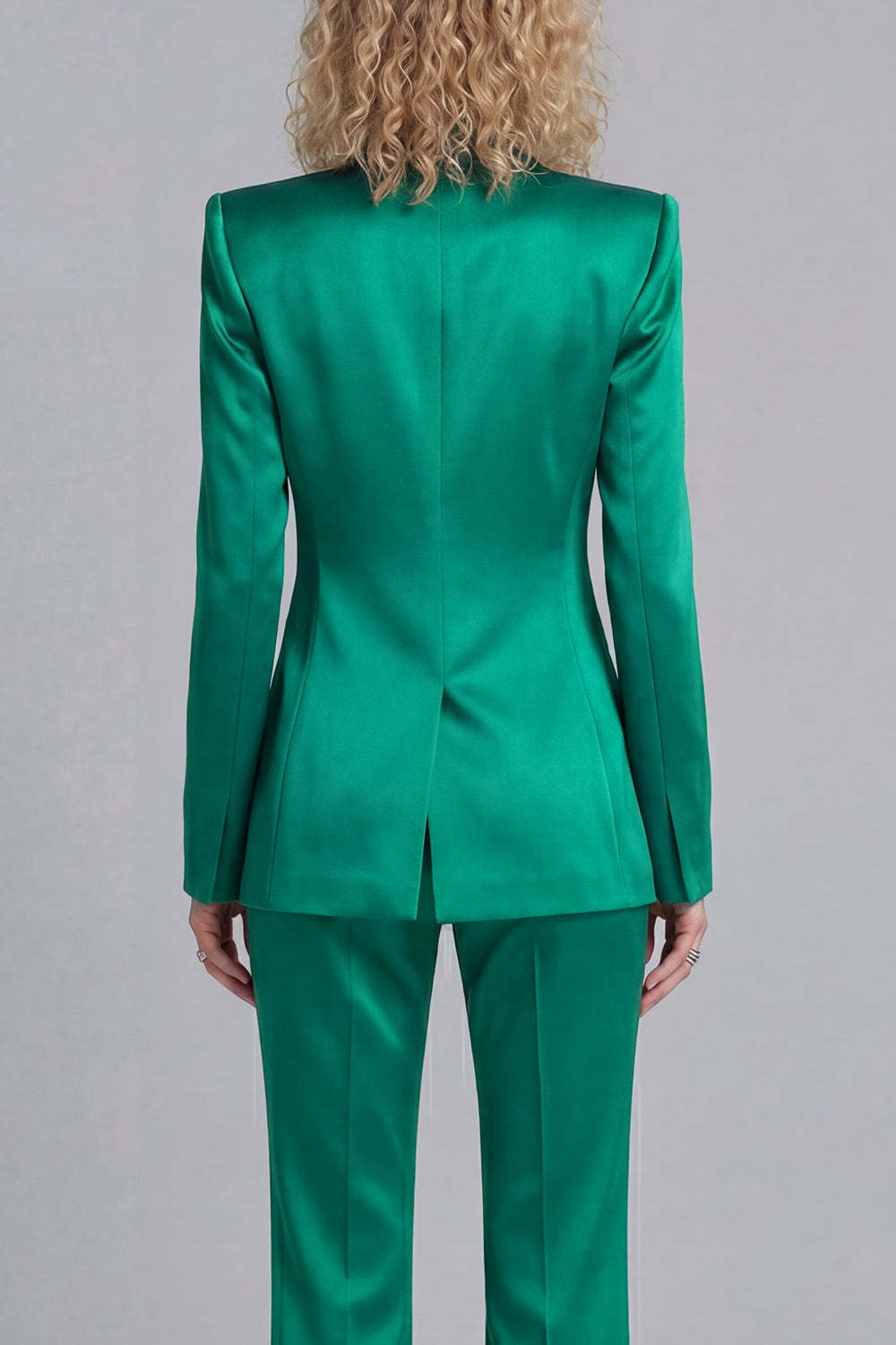 Peak Lapel Blue 2 Piece Single Breasted Business Suits