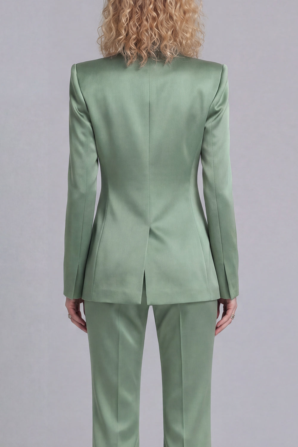 Peak Lapel Blue 2 Piece Single Breasted Business Suits