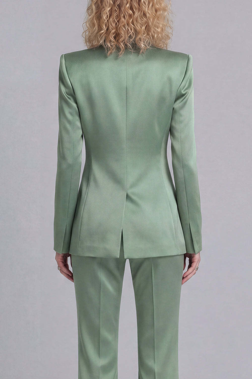 Peak Lapel Blue 2 Piece Single Breasted Business Suits