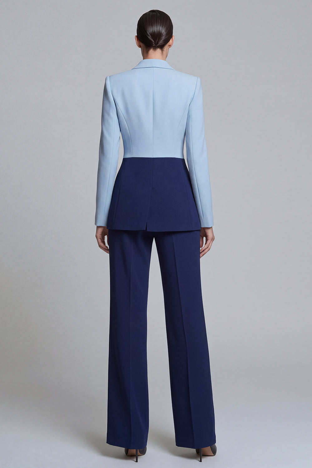 Black Pink 2 Piece Single Breasted Peak Lapel Women Formal Suits