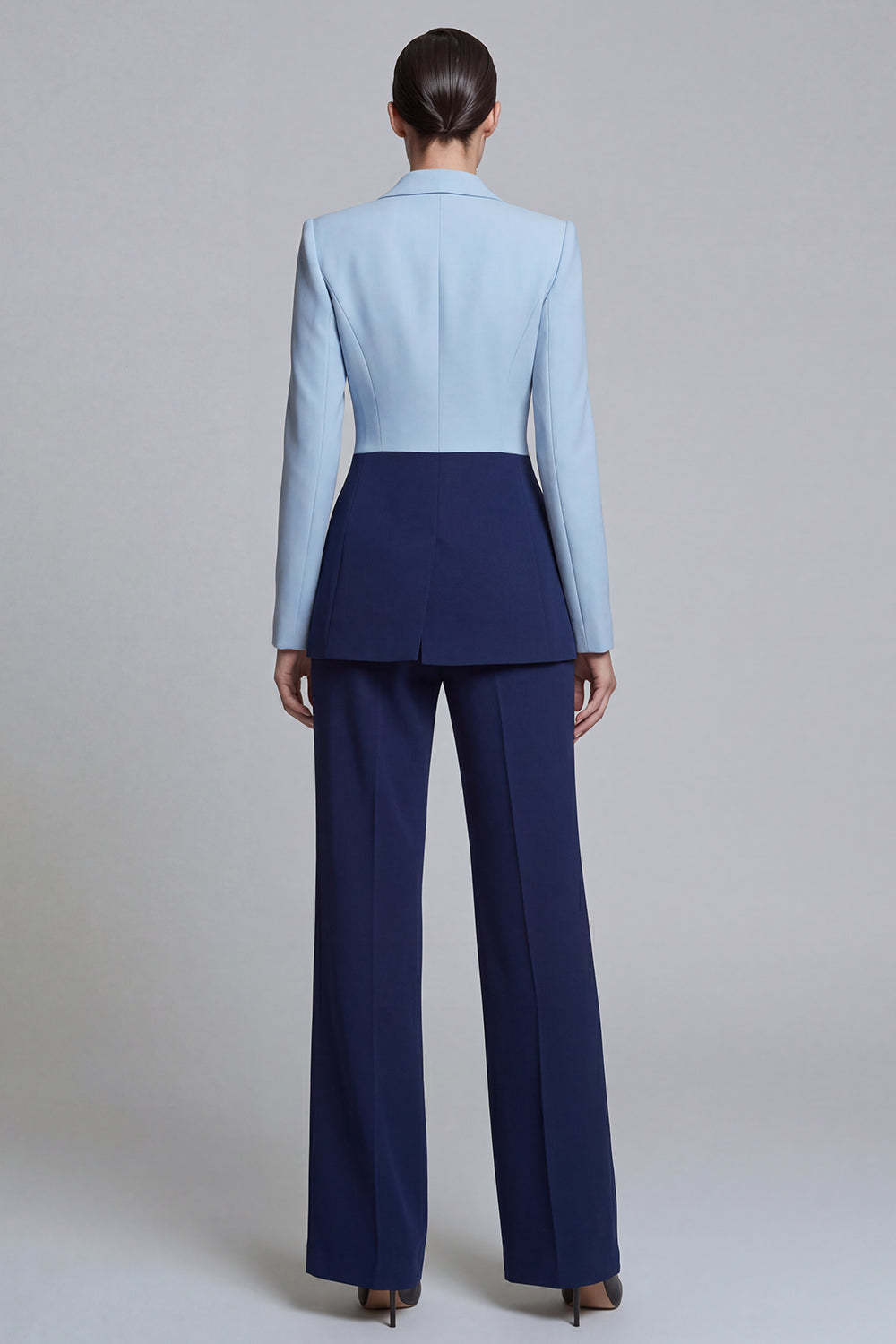 Black Pink 2 Piece Single Breasted Peak Lapel Women Formal Suits