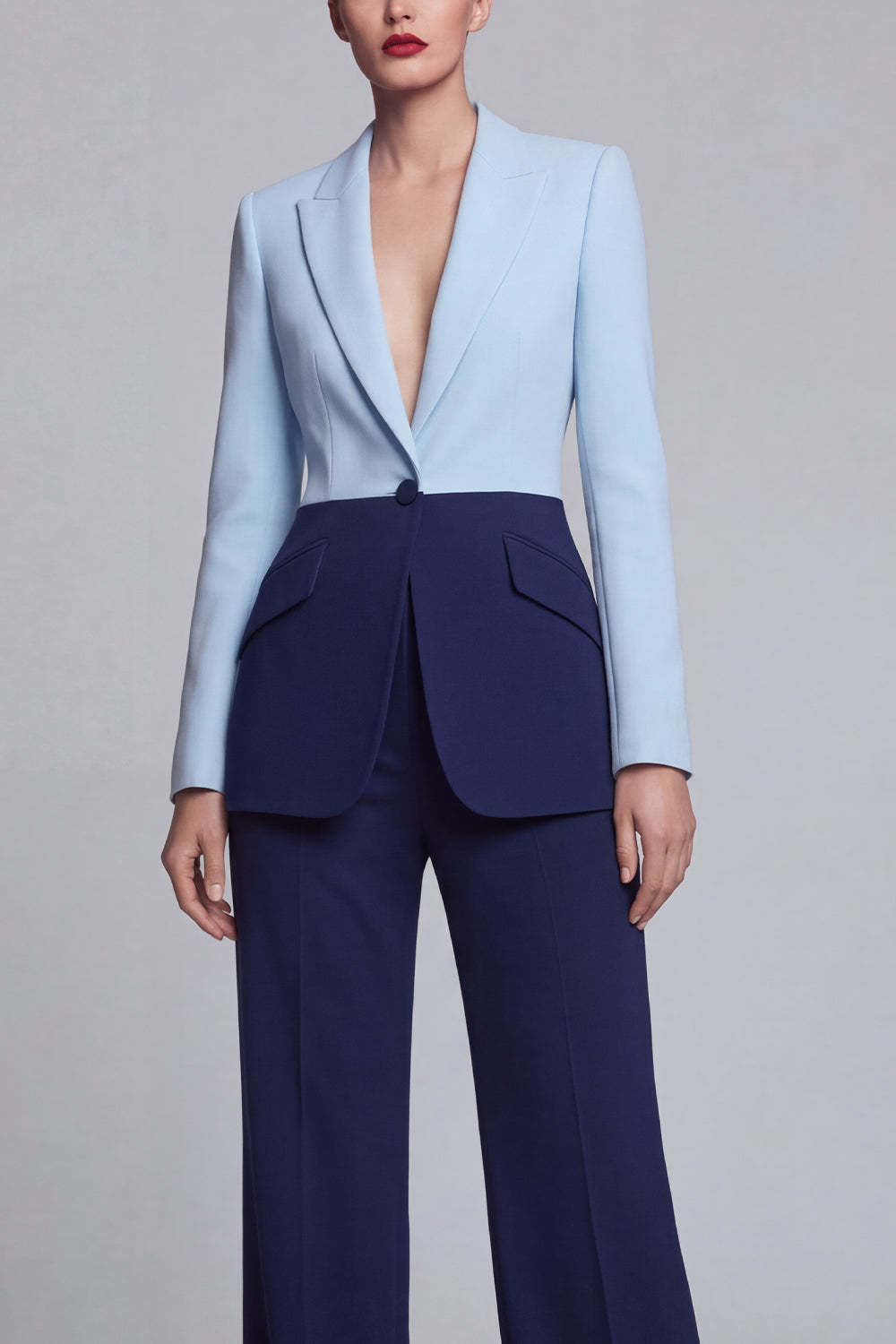 Black Pink 2 Piece Single Breasted Peak Lapel Women Formal Suits