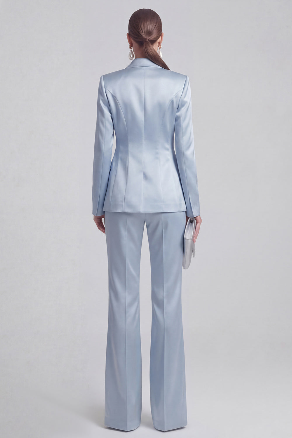 White Peak Lapel Long Sleeves 2 Piece Business Suits