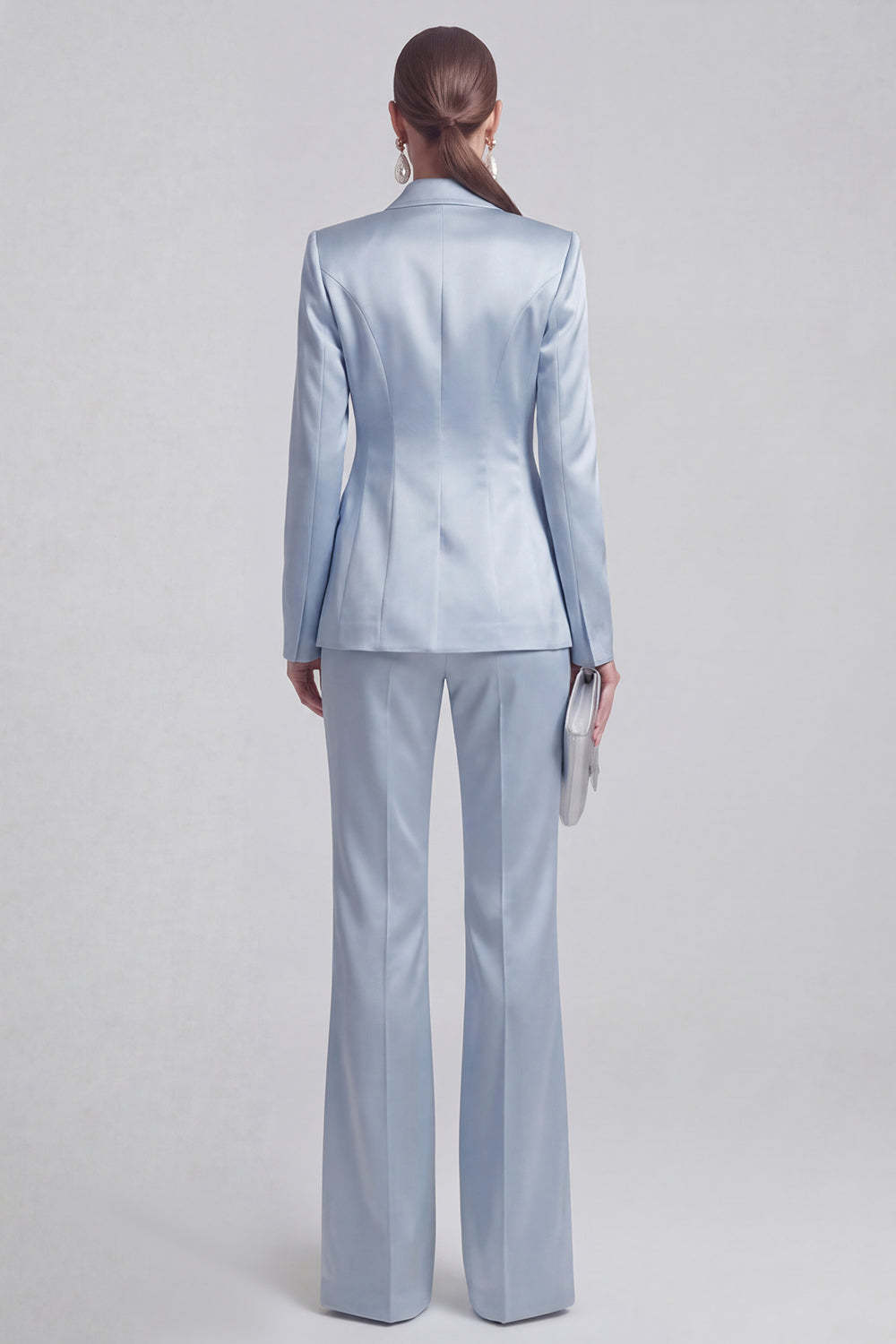 White Peak Lapel Long Sleeves 2 Piece Business Suits