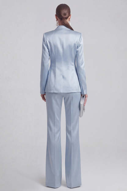 White Peak Lapel Long Sleeves 2 Piece Business Suits