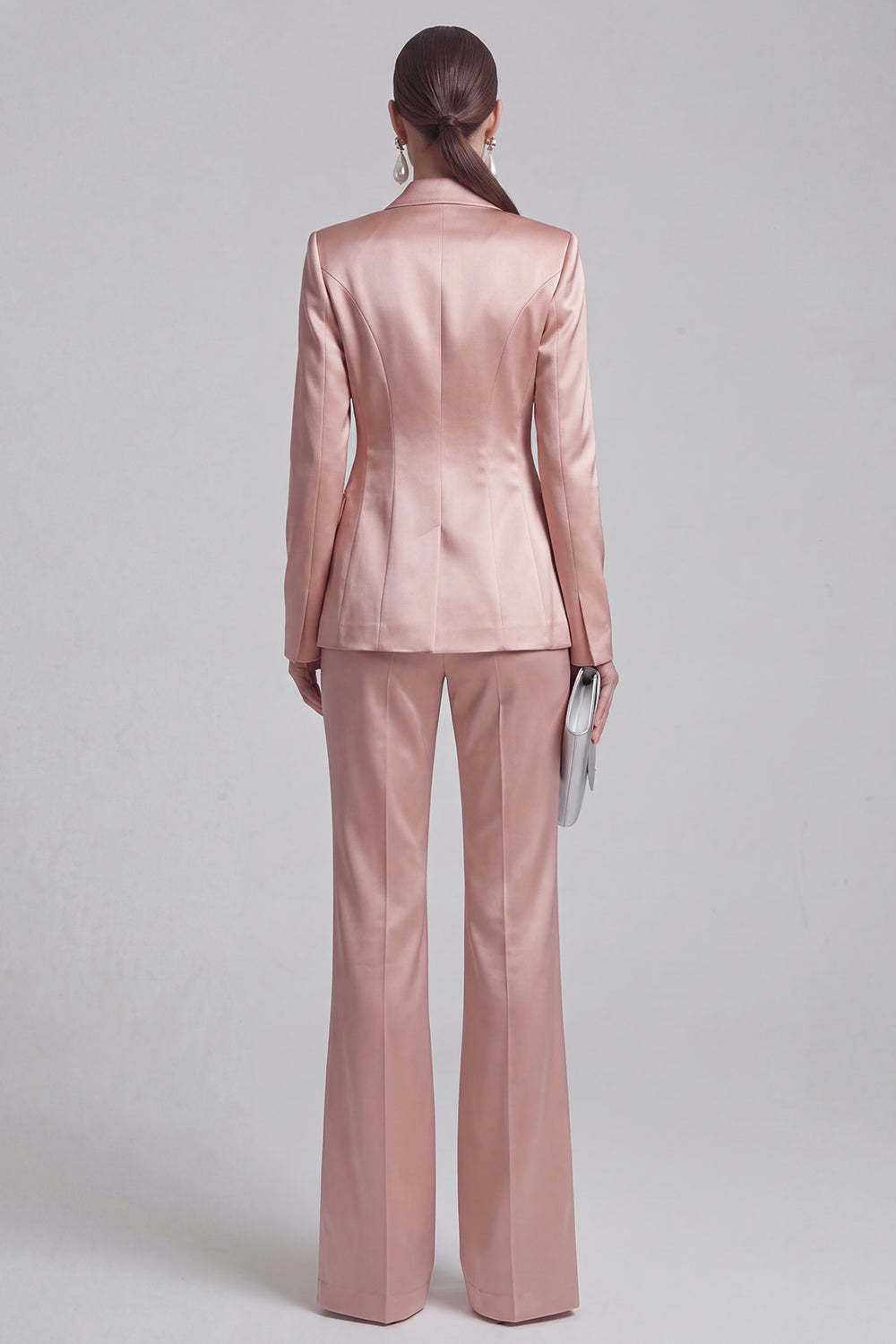 White Peak Lapel Long Sleeves 2 Piece Business Suits