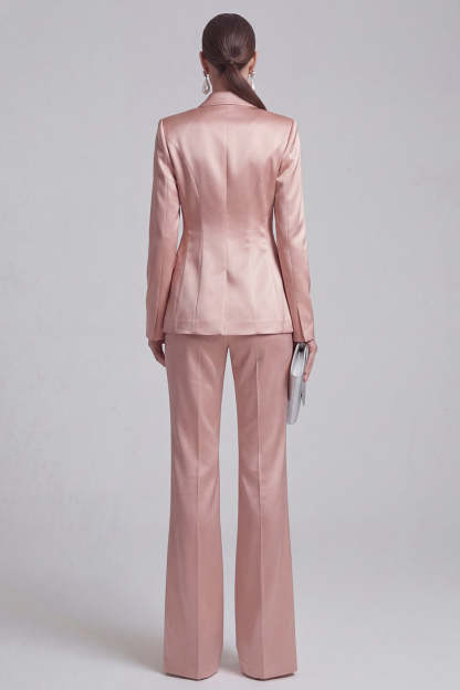 White Peak Lapel Long Sleeves 2 Piece Business Suits