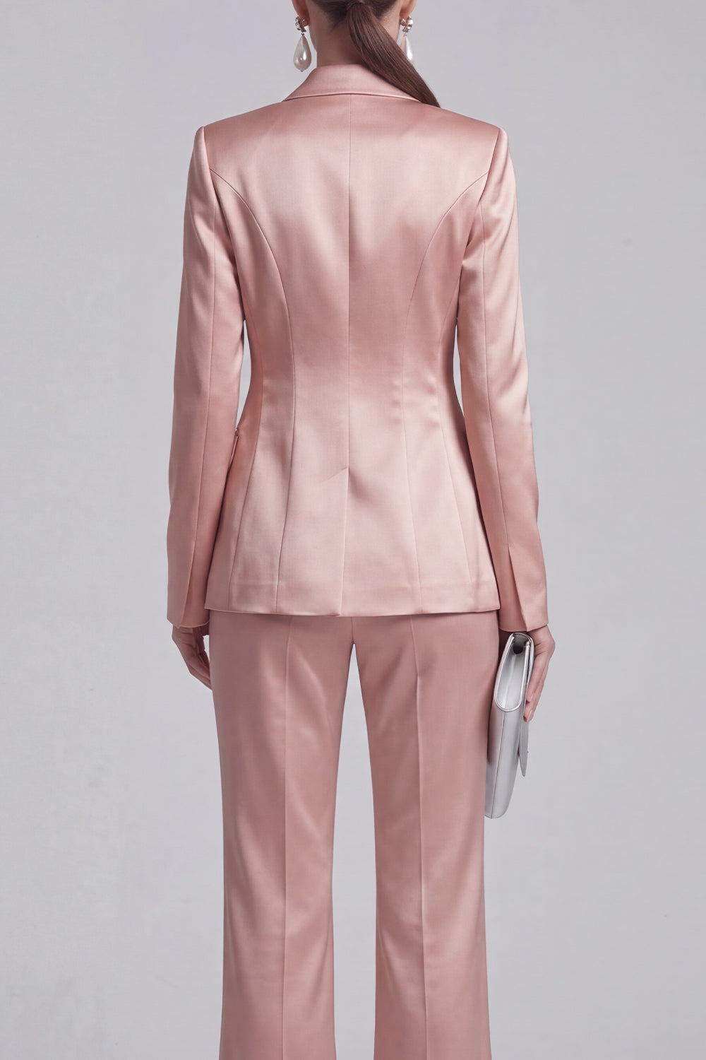 White Peak Lapel Long Sleeves 2 Piece Business Suits