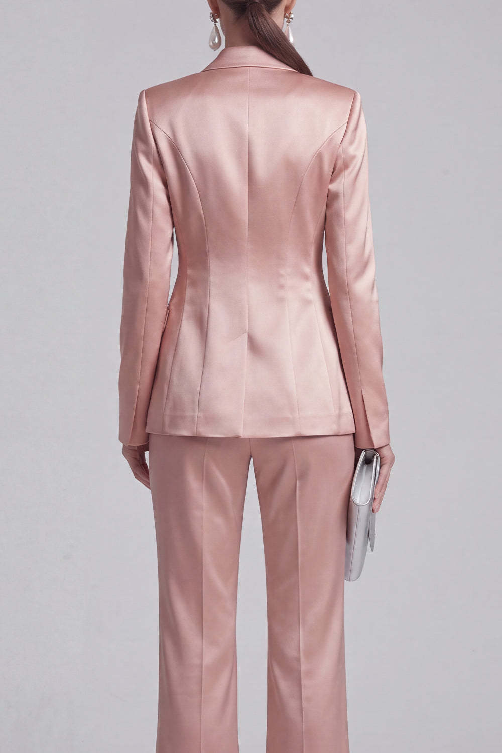 White Peak Lapel Long Sleeves 2 Piece Business Suits