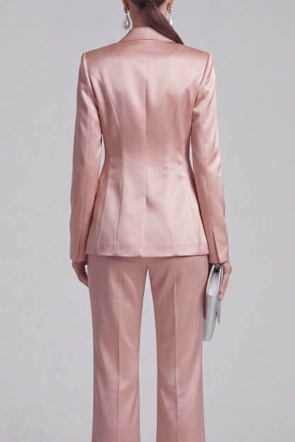 White Peak Lapel Long Sleeves 2 Piece Business Suits