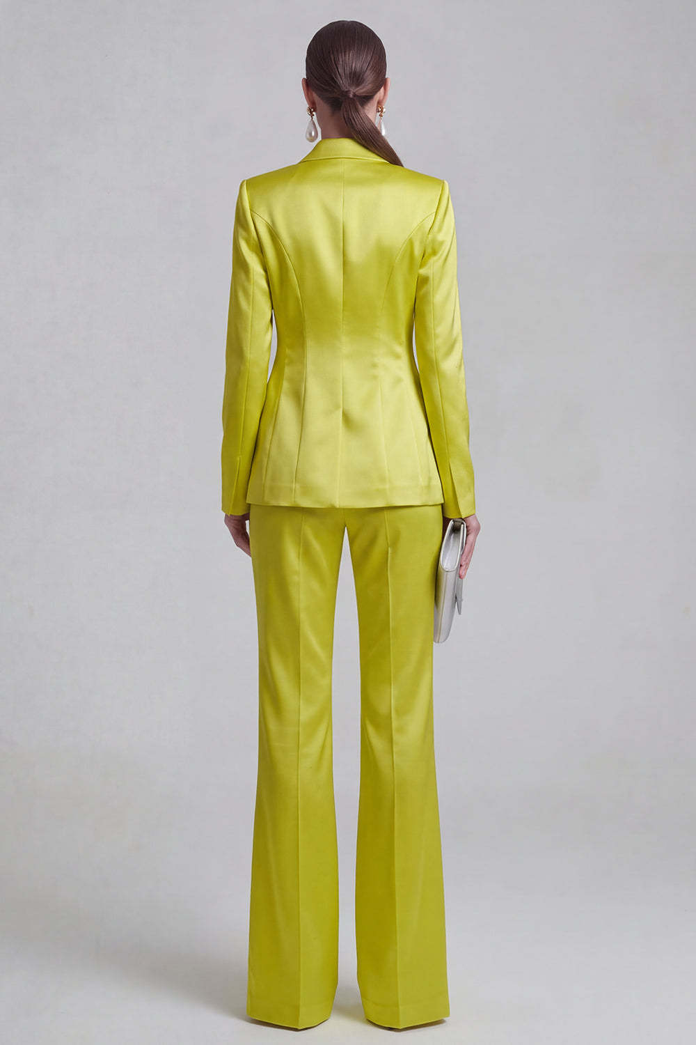 White Peak Lapel Long Sleeves 2 Piece Business Suits