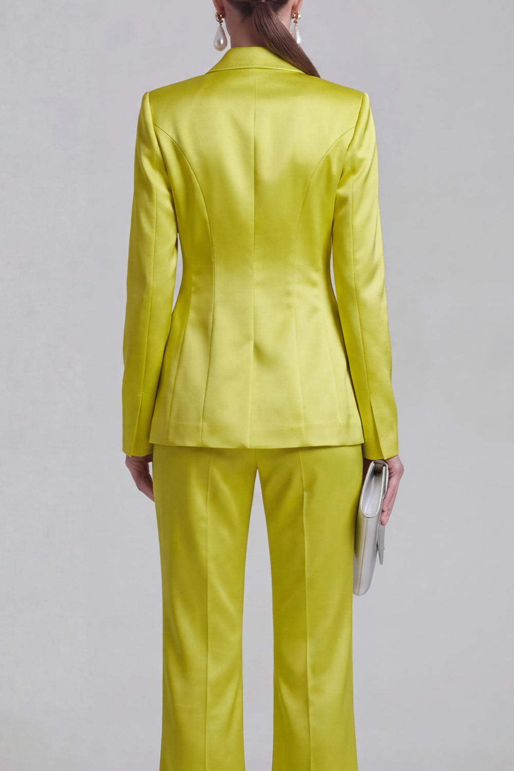 White Peak Lapel Long Sleeves 2 Piece Business Suits