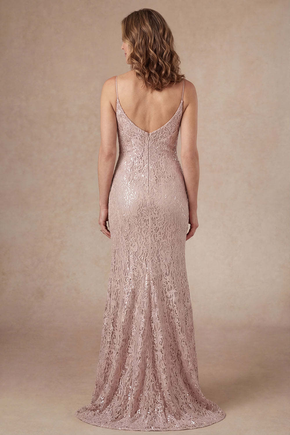 Sheath Flutter Sleeves Appliqued Champagne Long Mother of the Bride Dress