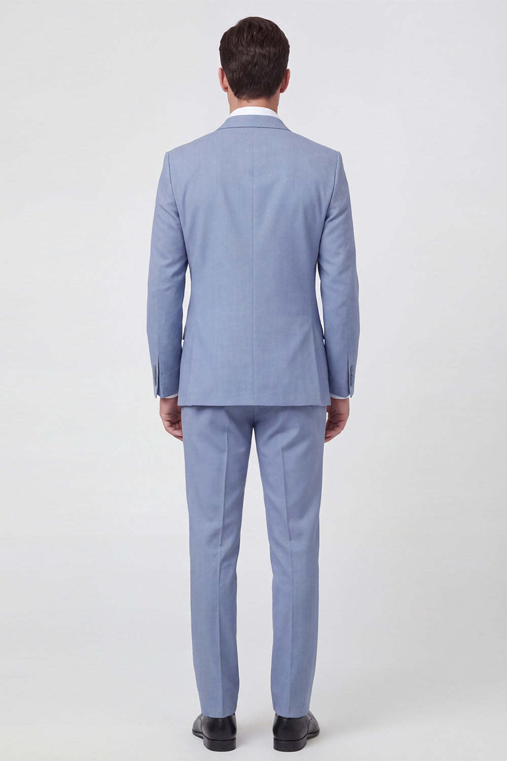 Single Breasted Light Blue Shawl Lapel 2-Piece Men's Wedding Suits