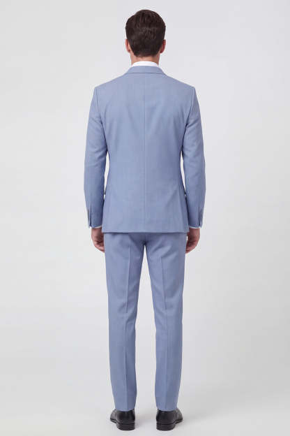 Single Breasted Light Blue Shawl Lapel 2-Piece Men's Wedding Suits
