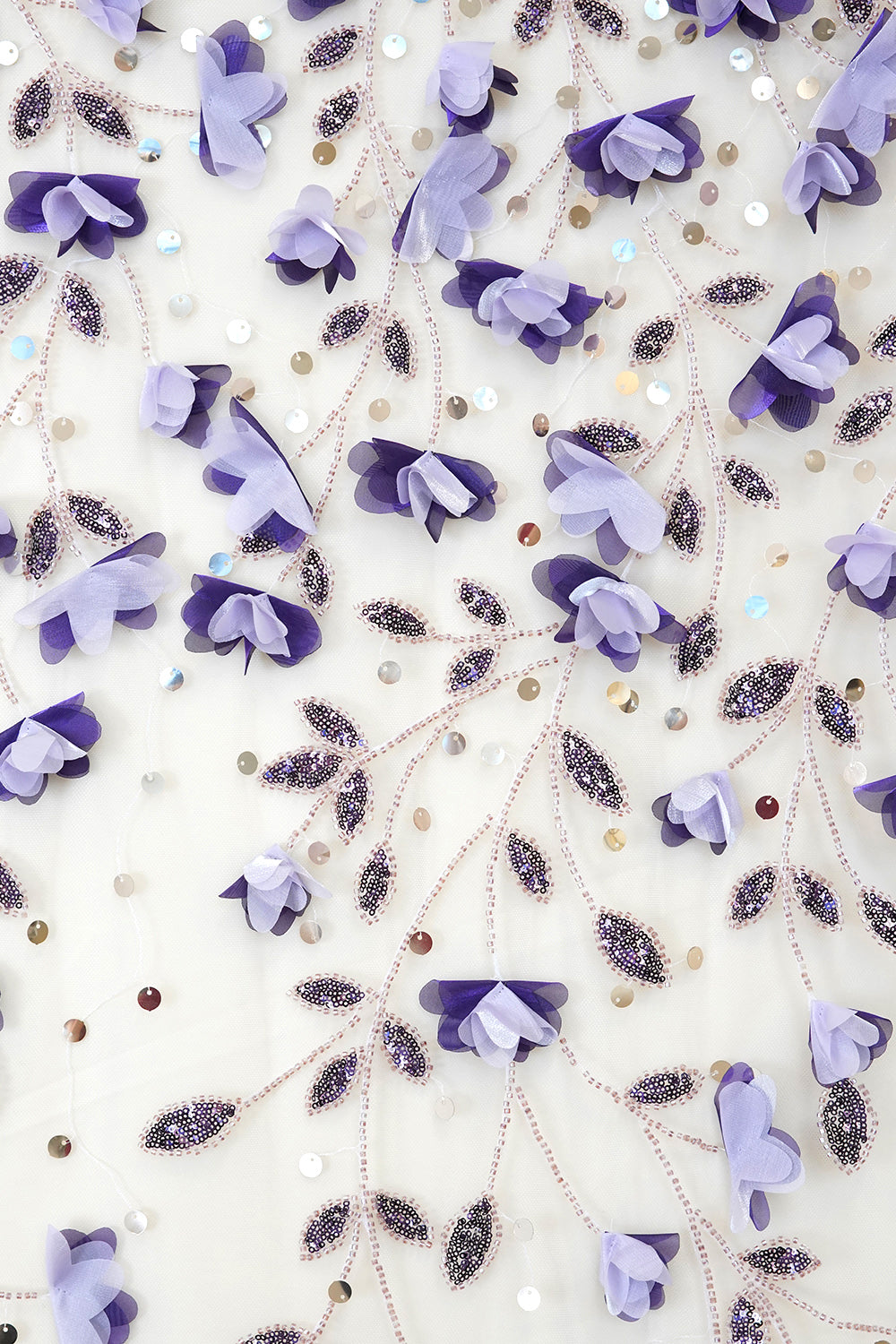 Floral Purple Sheath Appliqued Spaghetti Straps Long Wedding Guest Dress