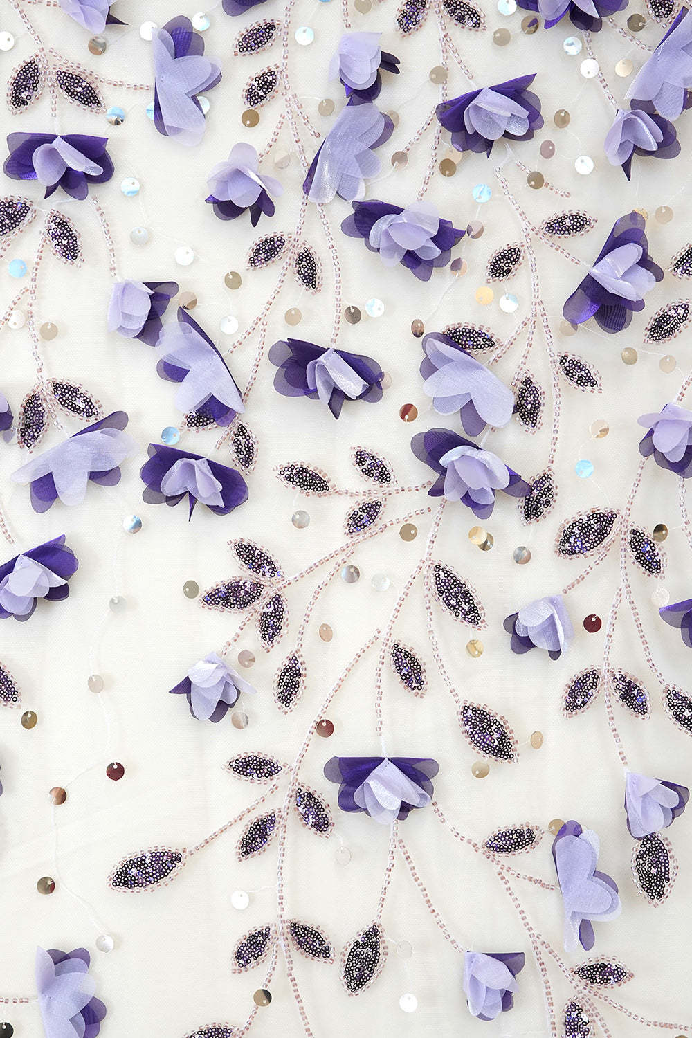 Floral Purple Sheath Appliqued Spaghetti Straps Long Wedding Guest Dress