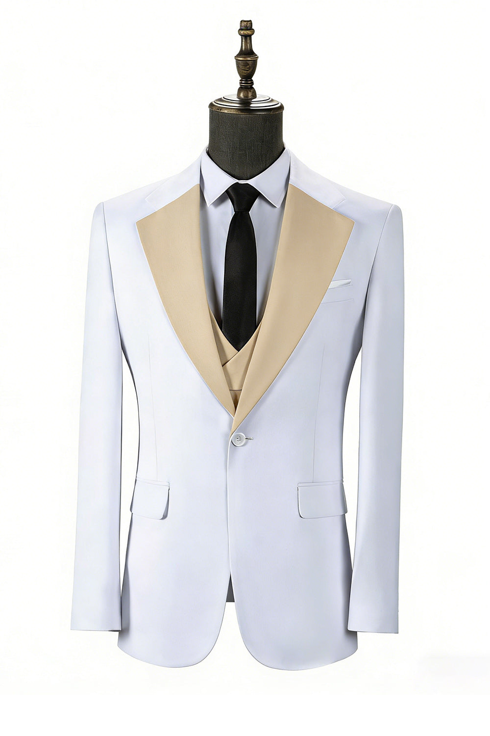 Shawl Lapel Dark Green 3 Piece One Button Men's Prom Suits