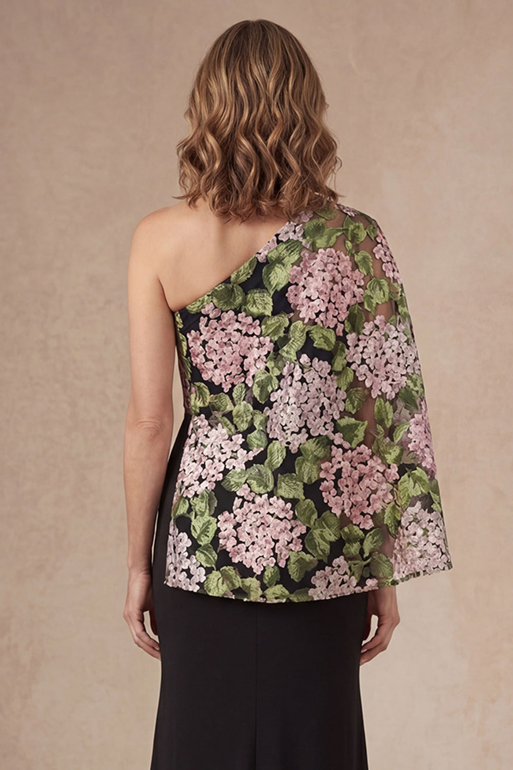 Dark Green Mermaid Floral Long Mother of the Bride Dress with Slit