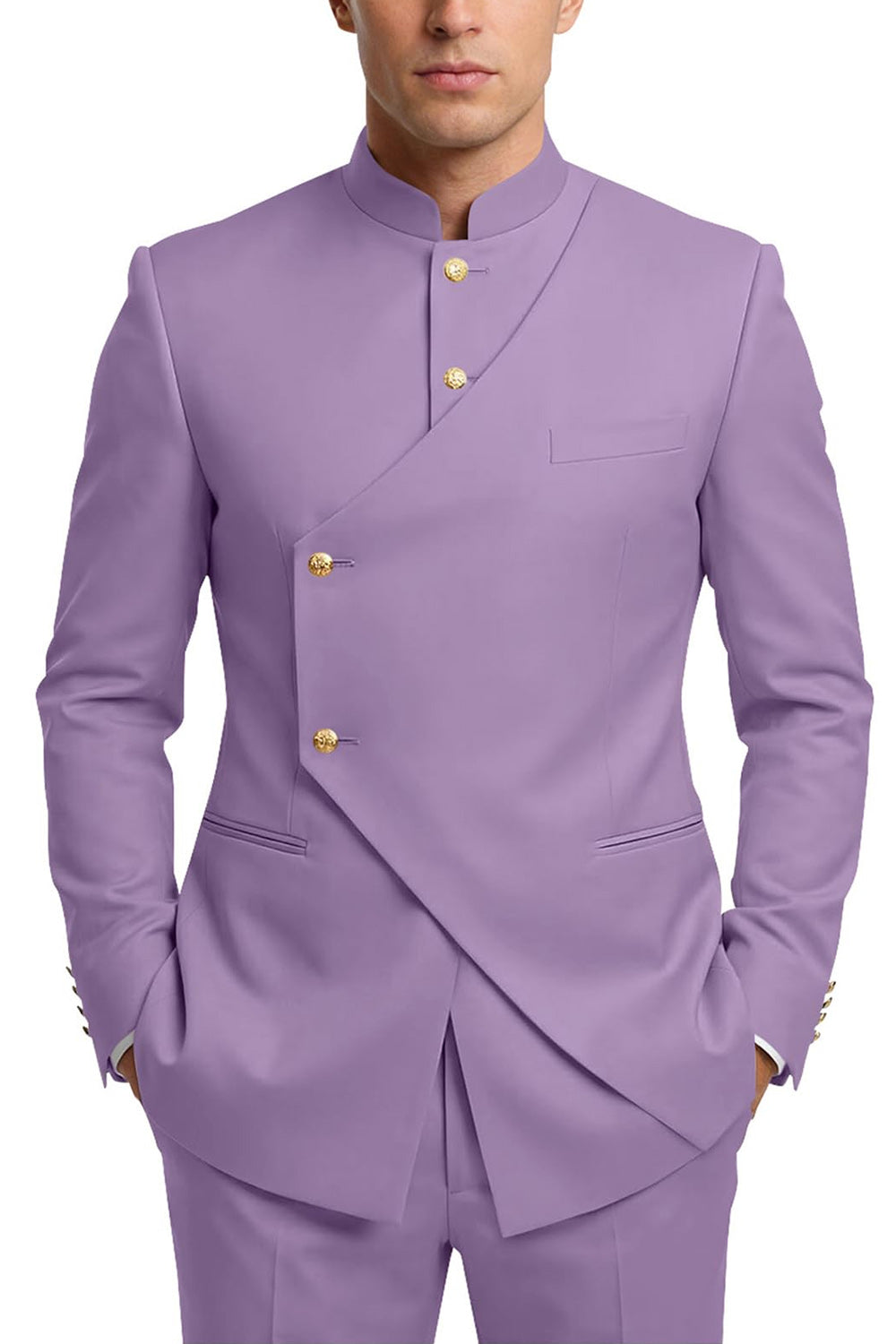 Leely Men Coffee Prom Suits 2 Piece Single Breasted Party Suits