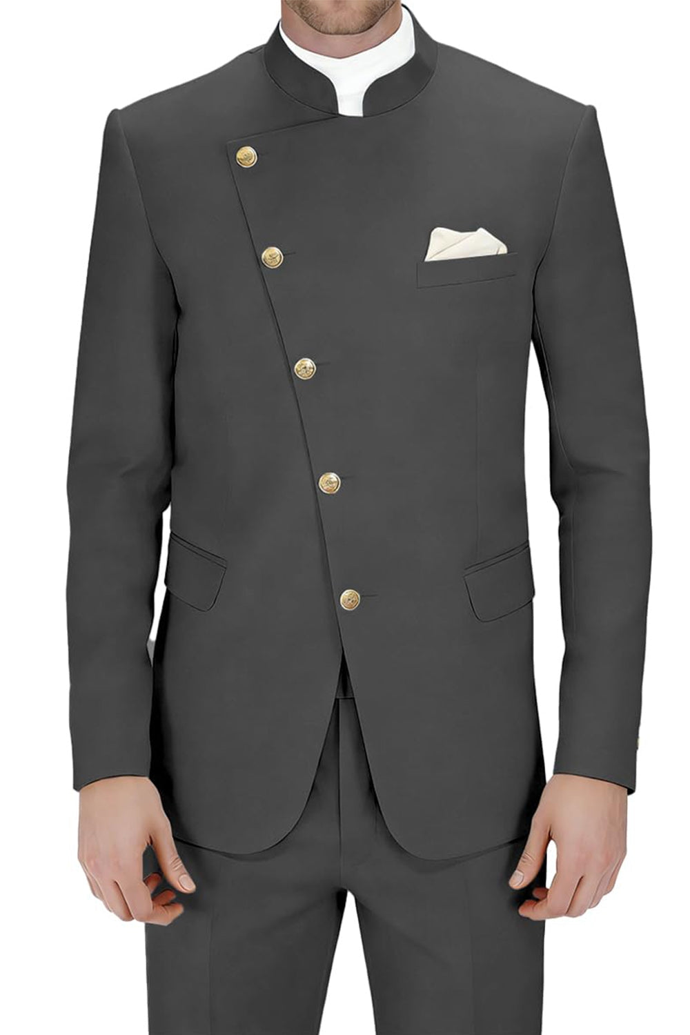 Royal Blue Single Breasted 2 Piece Men's Prom Suits with Pockets