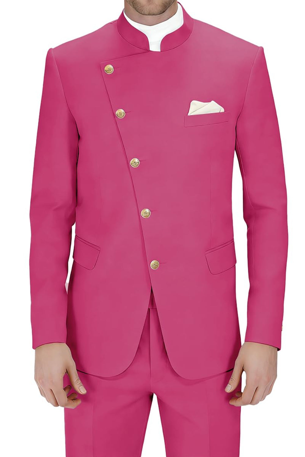 Royal Blue Single Breasted 2 Piece Men's Prom Suits with Pockets