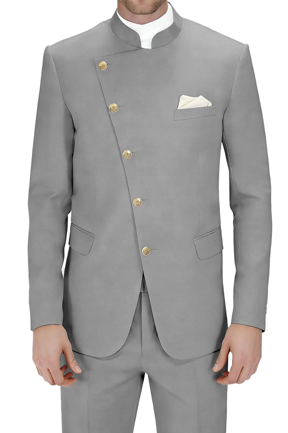 Royal Blue Single Breasted 2 Piece Men's Prom Suits with Pockets