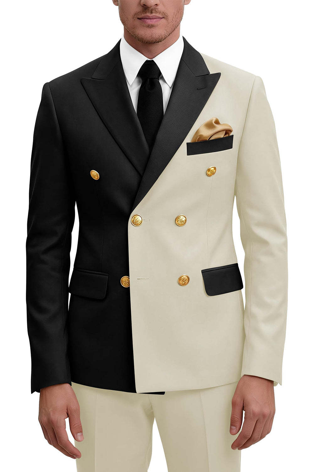 2 Piece Peak Lapel Double Breasted Purple Men's Prom Suits