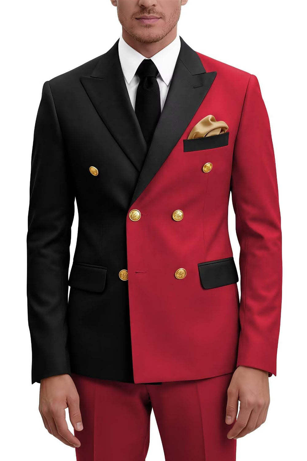 2 Piece Peak Lapel Double Breasted Purple Men's Prom Suits