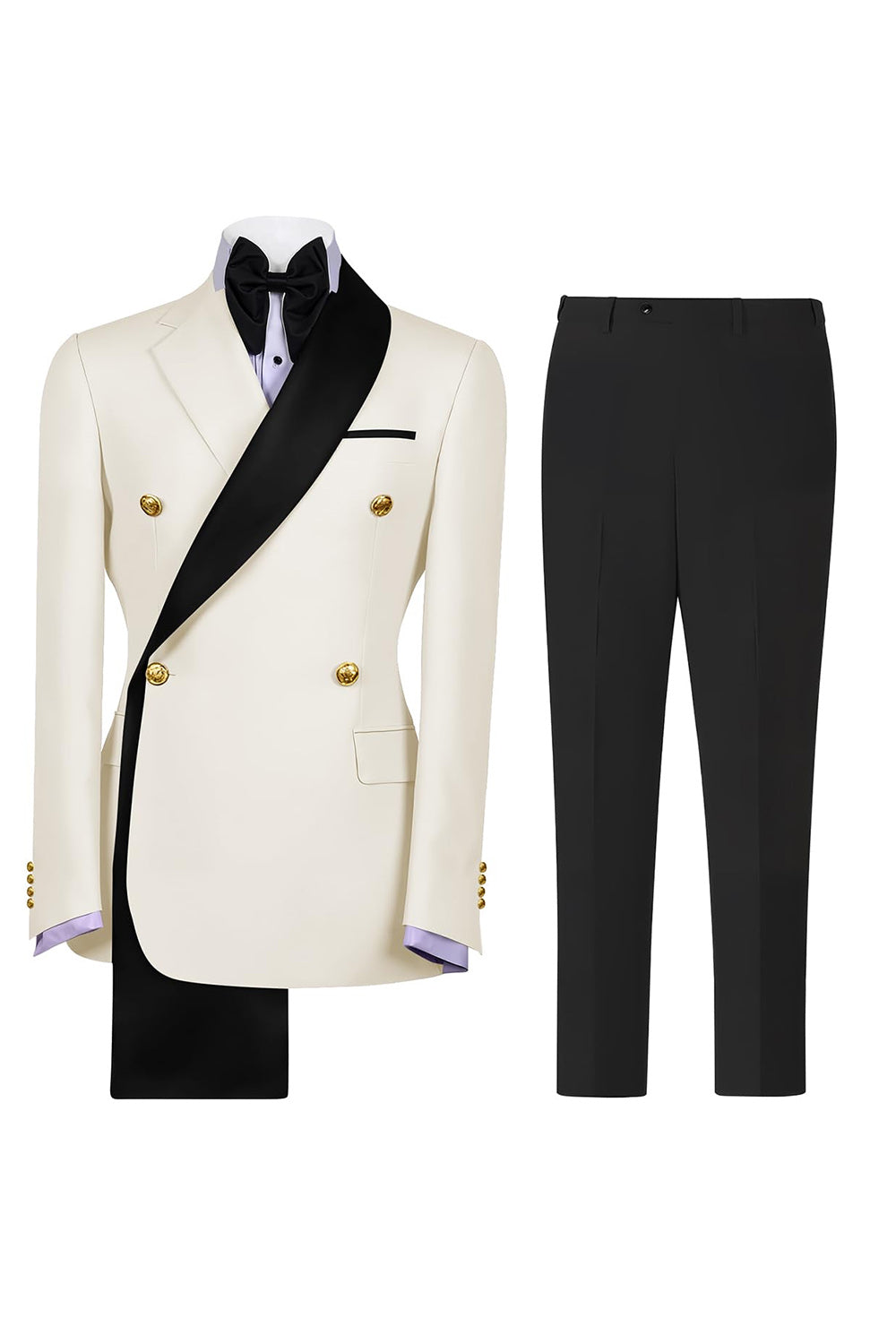 Notch Lapel Sage Green 2 Piece Double Breasted Men's Prom Suits