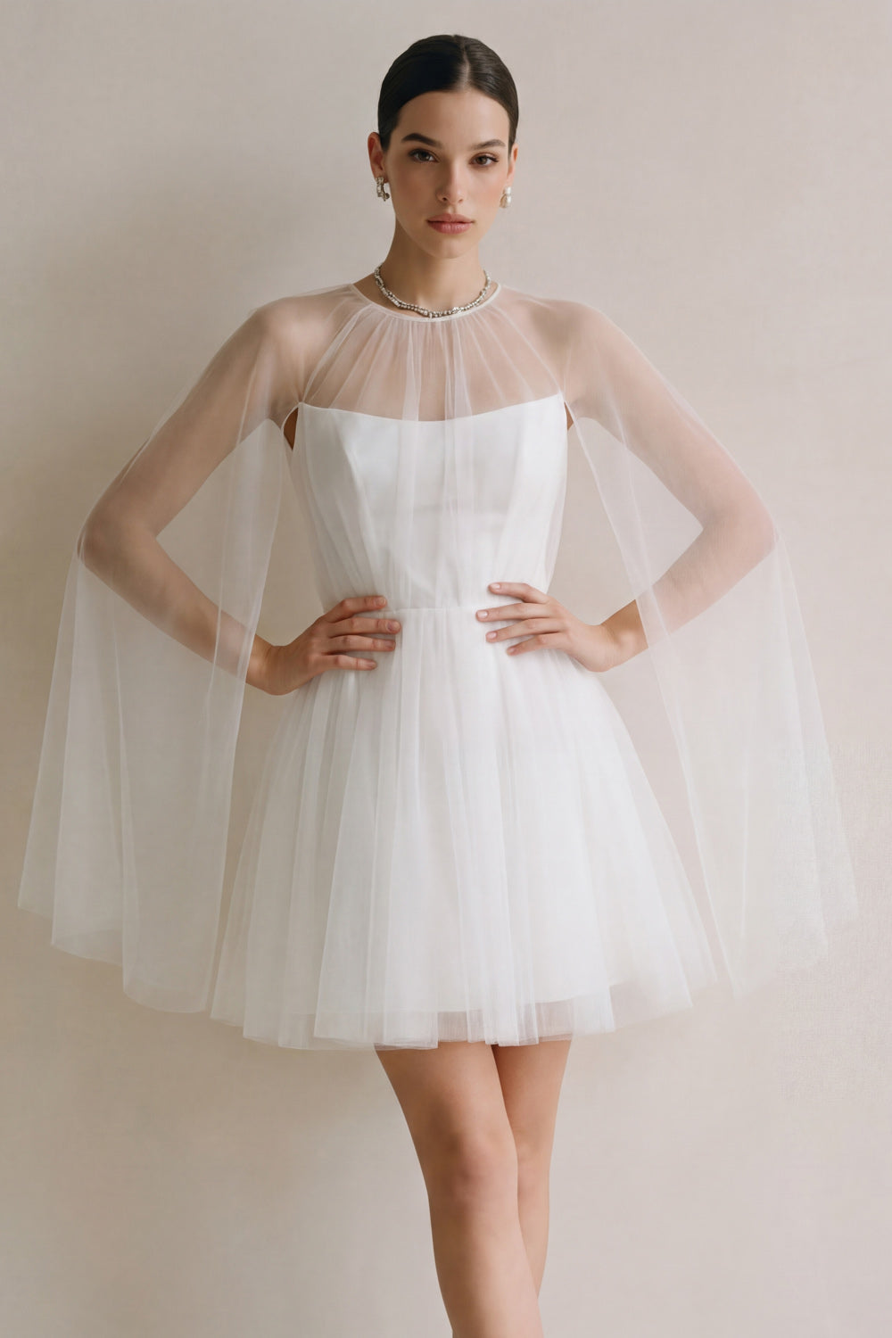 White Strapless A Line Short Bridal Shower Dress